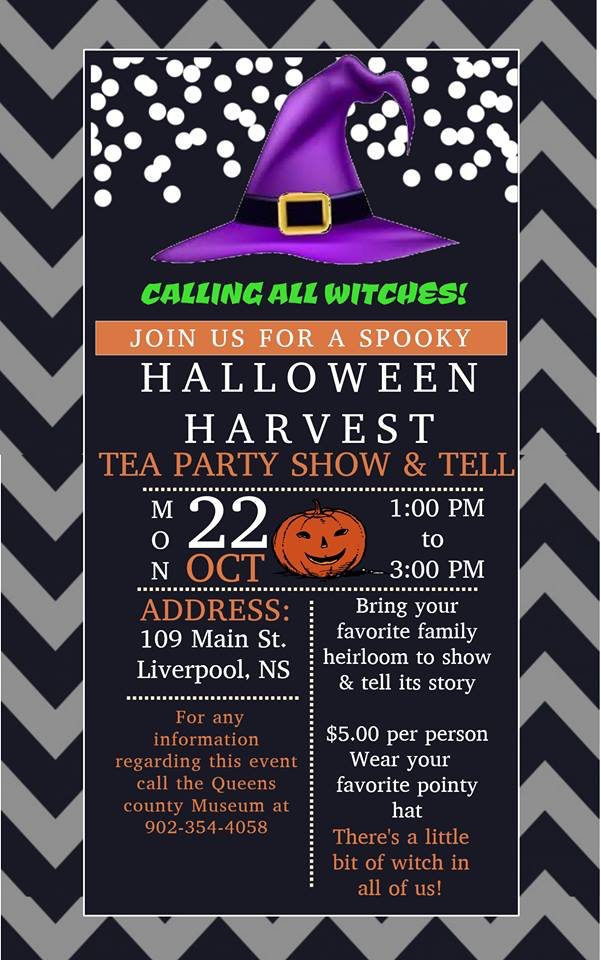 Halloween Harvest Tea Party Show and Tell, Oct 22, 2018